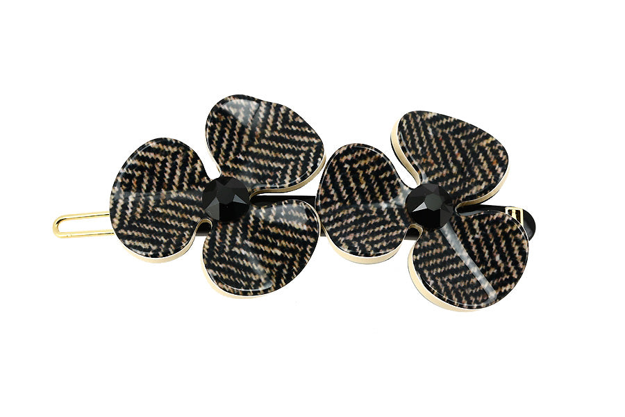 ALEXANDRE DE PARIS Oxford Camelia Acetate Barrette