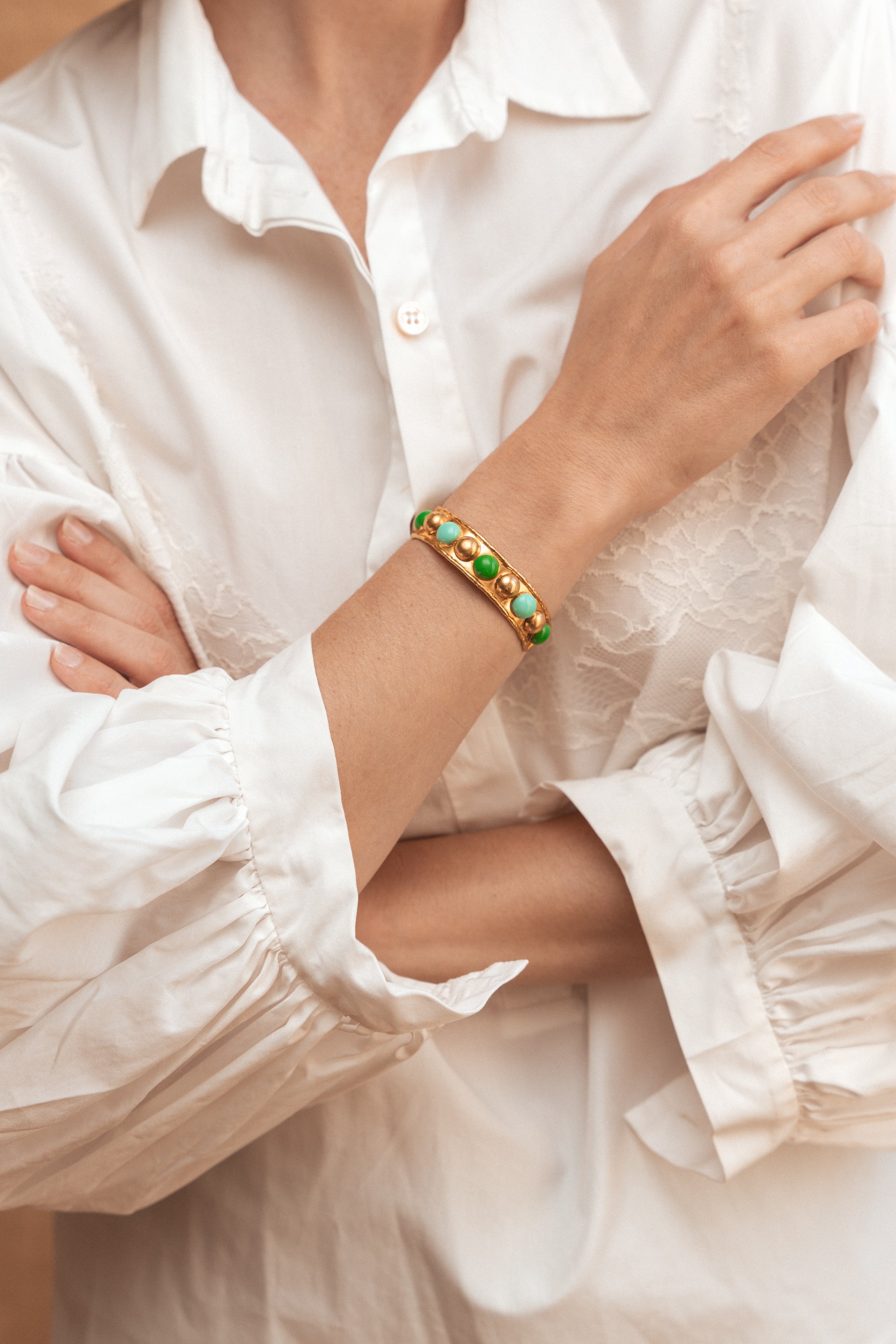 SYLVIA TOLEDANO Tribal with Vert Turquoise Enamel