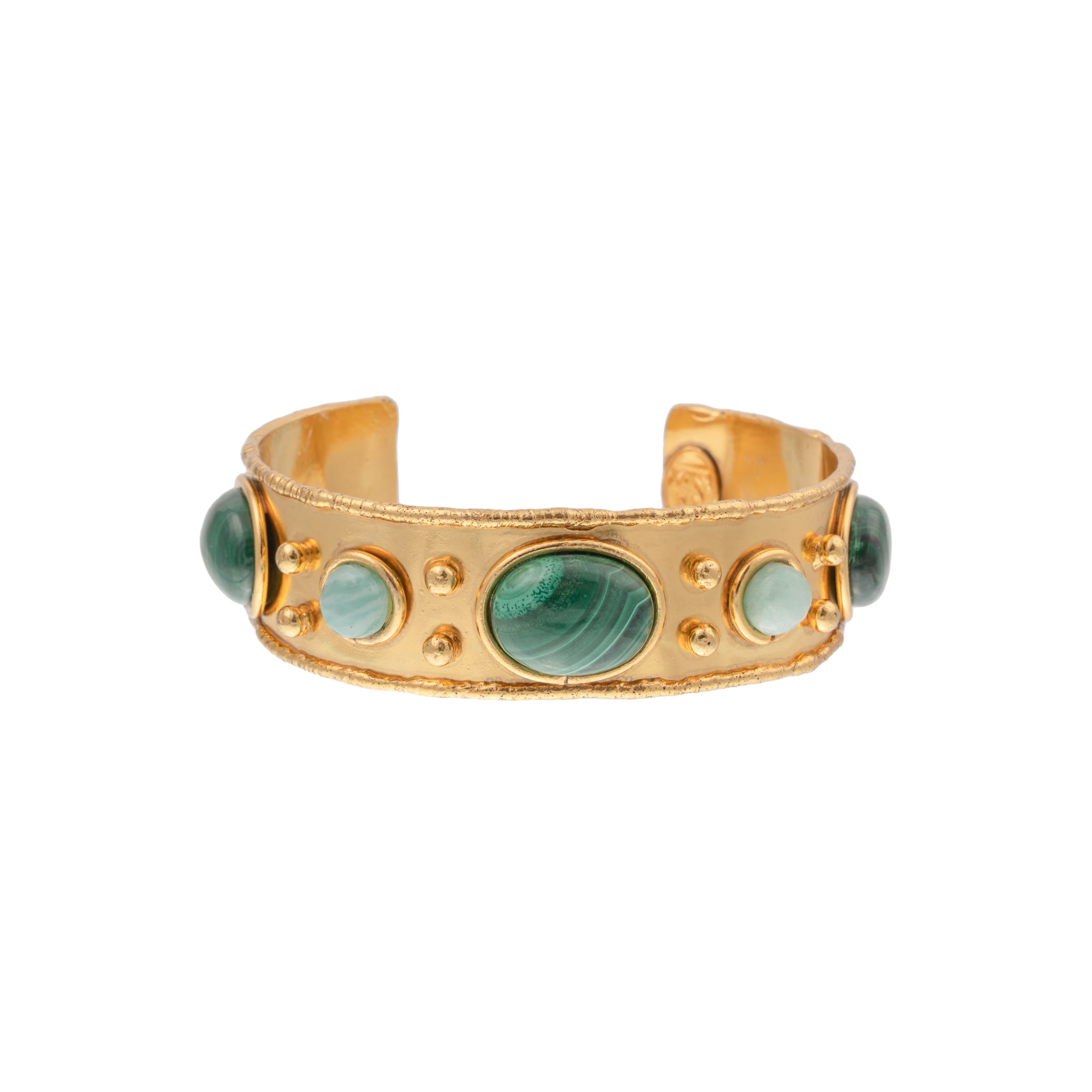 SYLVIA TOLEDANO Byzantin Malachite, Amazonite cuff
