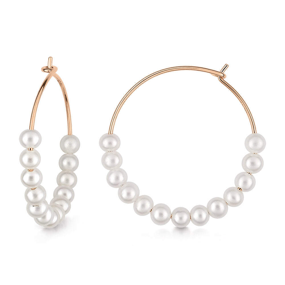 GINETTE NY Maria pearl hoops