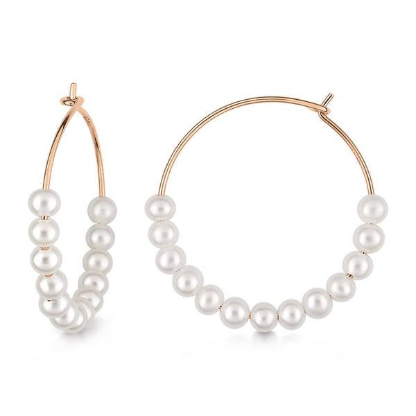 GINETTE NY Maria pearl hoops