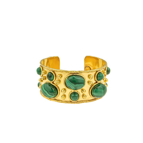SYLVIA TOLEDANO malachite byzantine cuff
