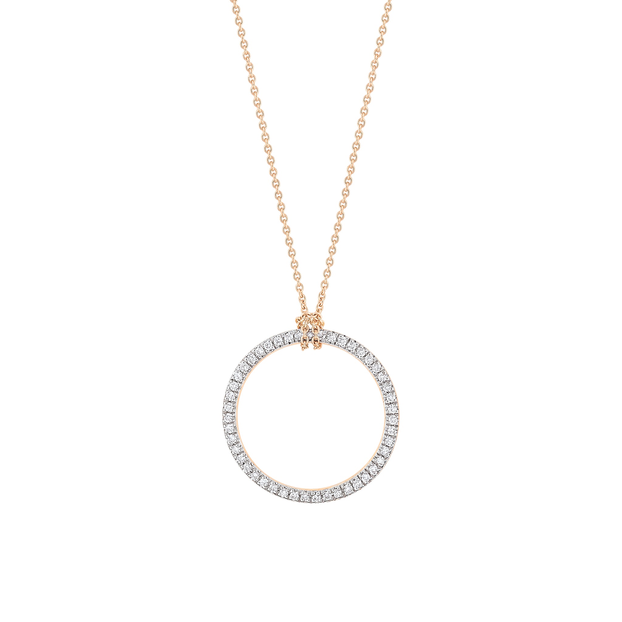 Ginette NY diamond circle necklace