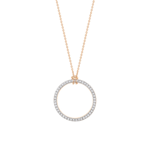 Ginette NY diamond circle necklace