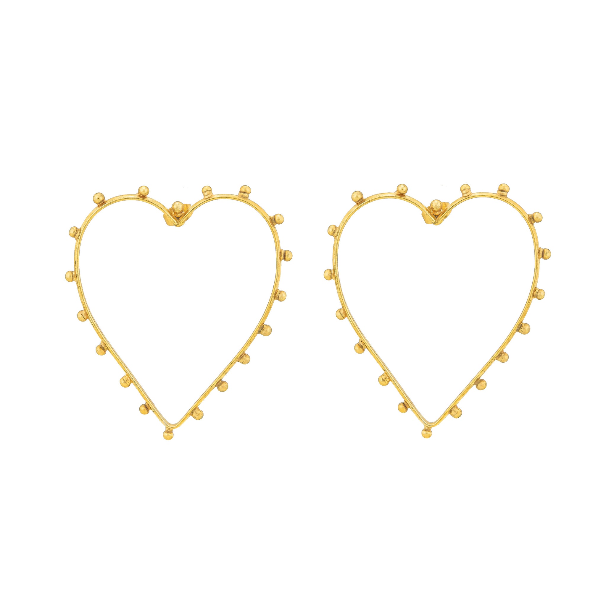 Heart dots earrings