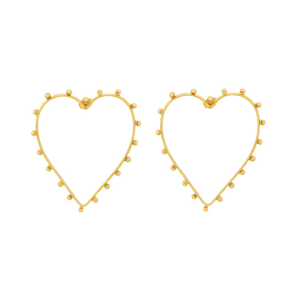 SYLVIA TOLEDANO dots heart earrings
