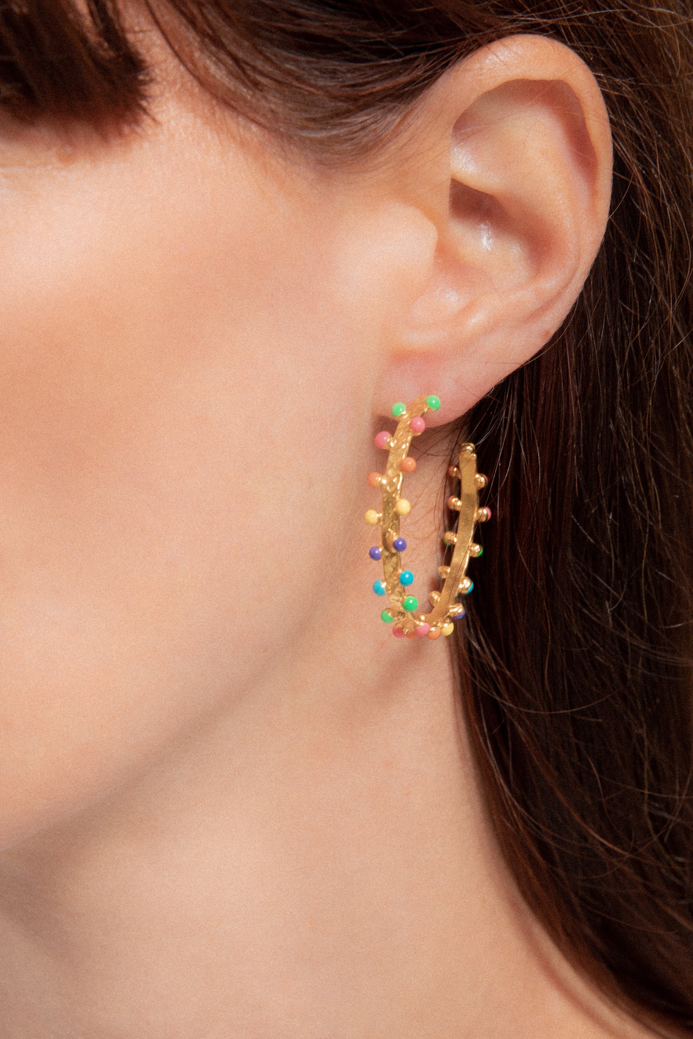 SYLVIA TOLEDANO multi enamel Gipsy earrings