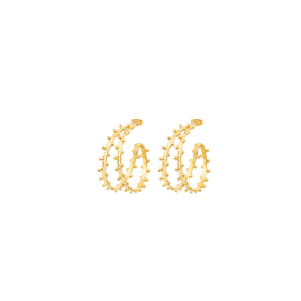 SYLVIA TOLEDANO gold gipsy hoop earrings