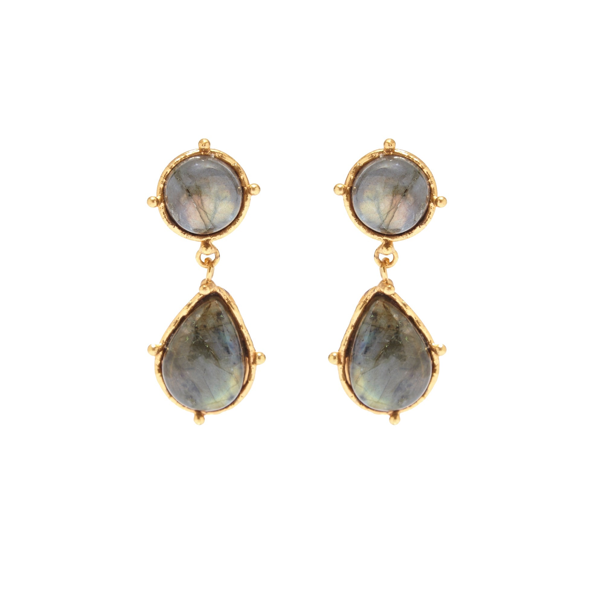 SYLVIA TOLEDANO labradorite dots earrings