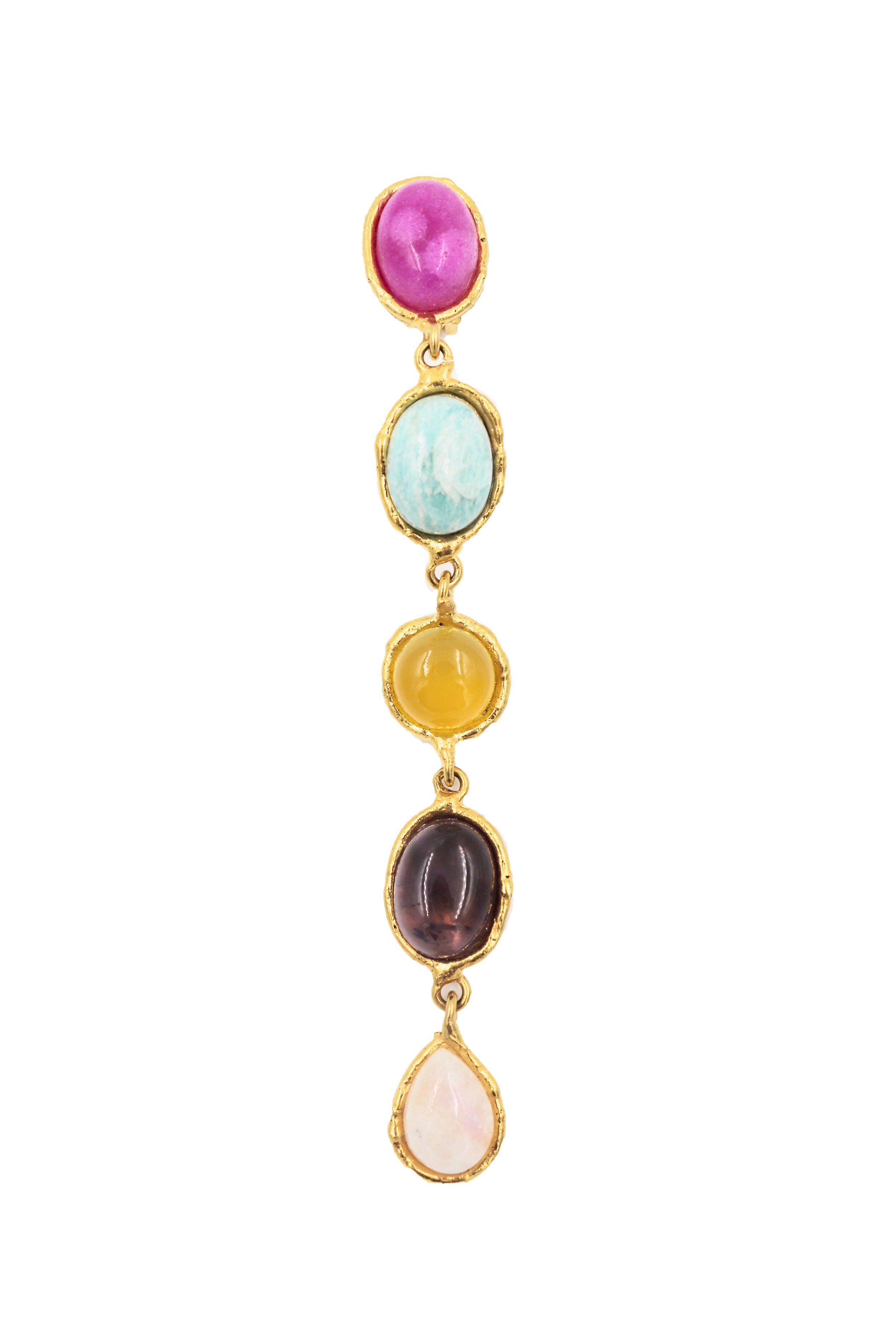 Grande Cascade earrings with ruby