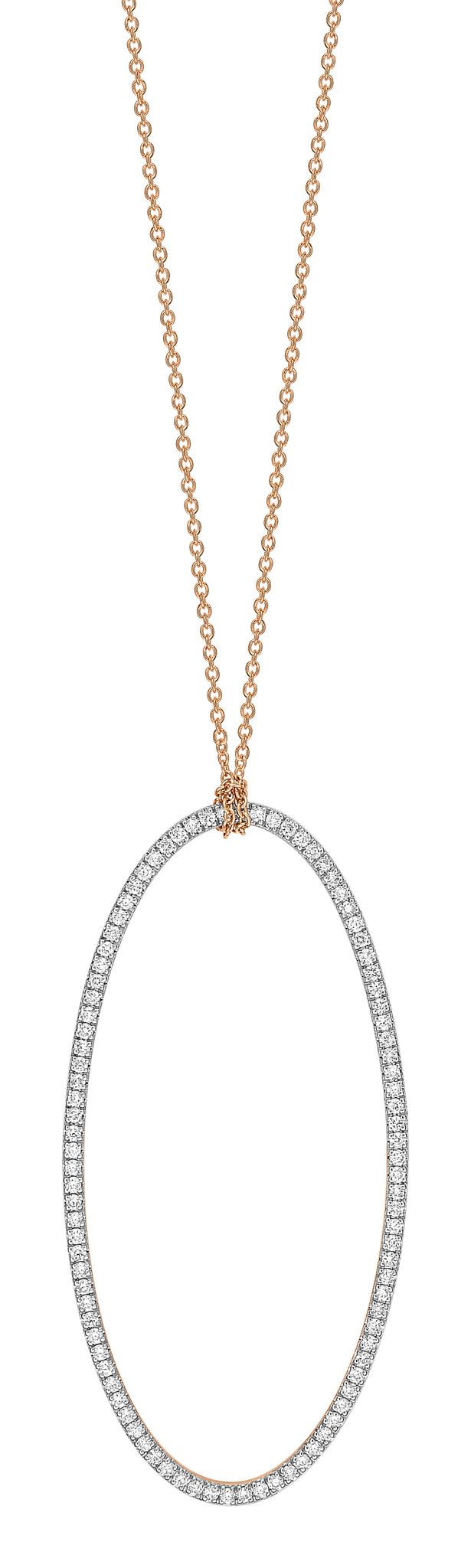 GINETTE NY Ellipse diamond necklace