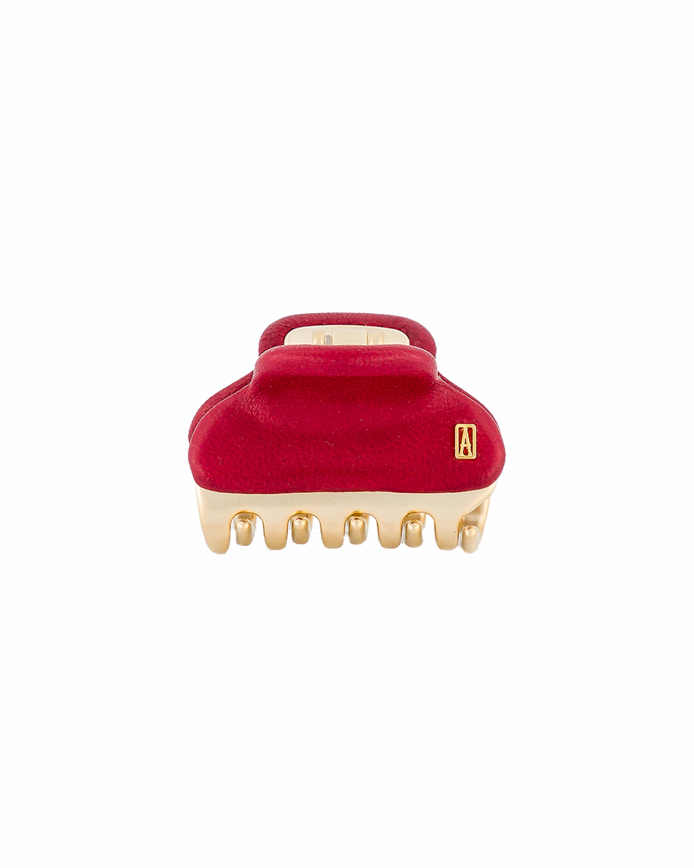 ALEXANDRE DE PARIS leather small Jaw Hair Clip ALEXANDRE DE PARIS leather small Jaw Hair Clip
