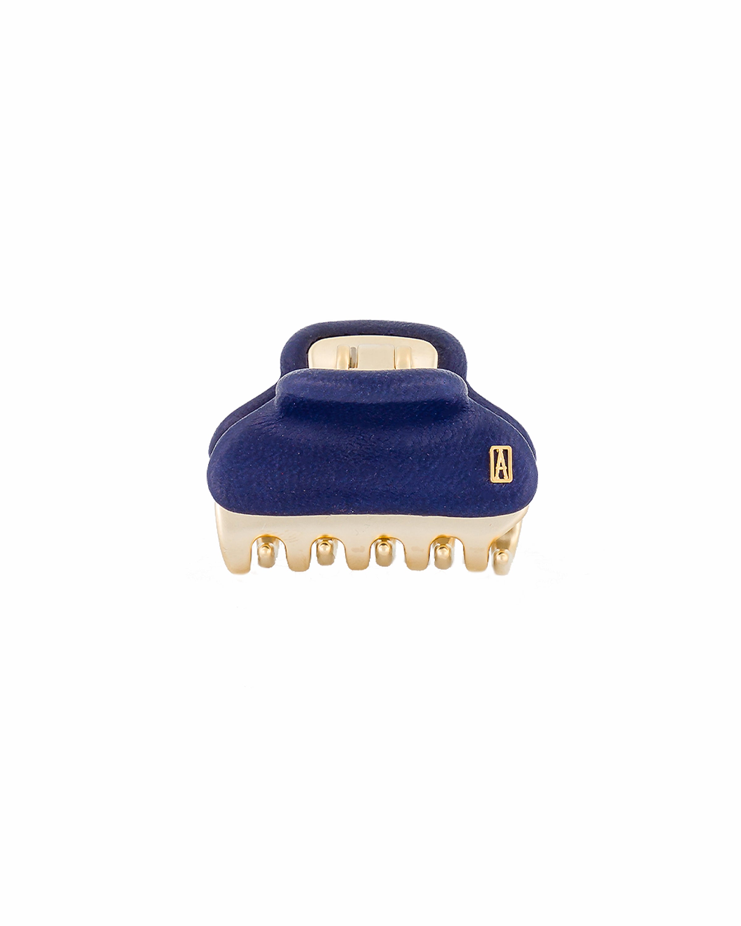 ALEXANDRE DE PARIS Leather Small Vendome Hair Clip