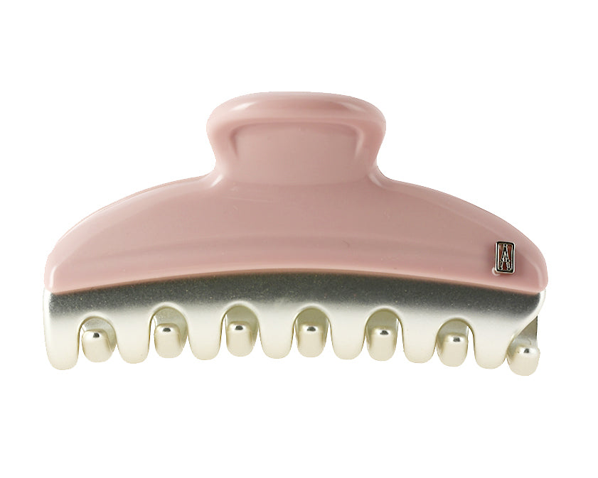 ALEXANDRE DE PARIS silver pink Vendome hair clip