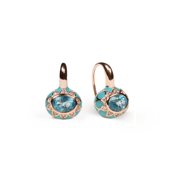 NAYLA ARIDA La Favorite apatite earrings