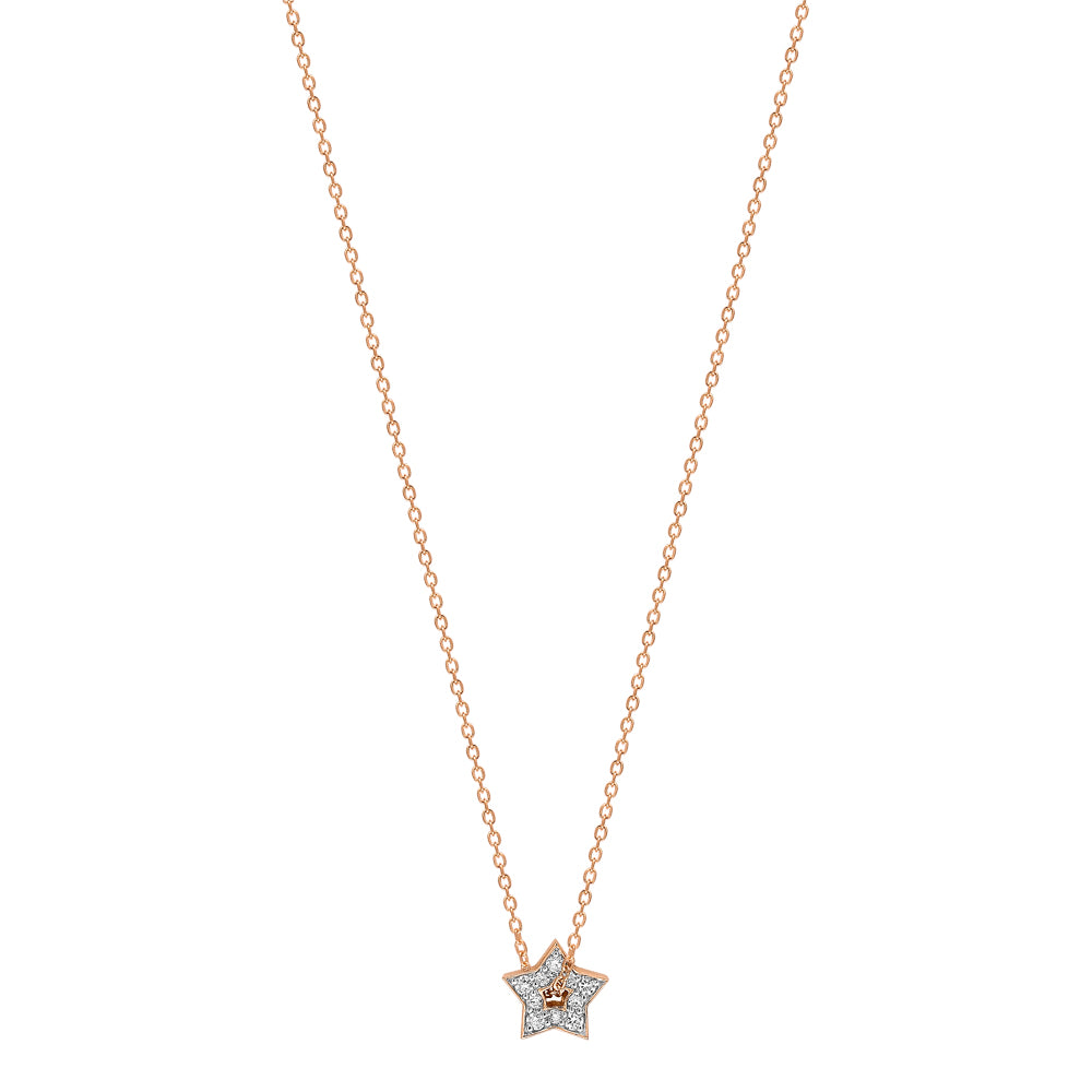 18kt White Gold Diamond Star Pendant - Religious - Pendants - Fashion  Jewelry
