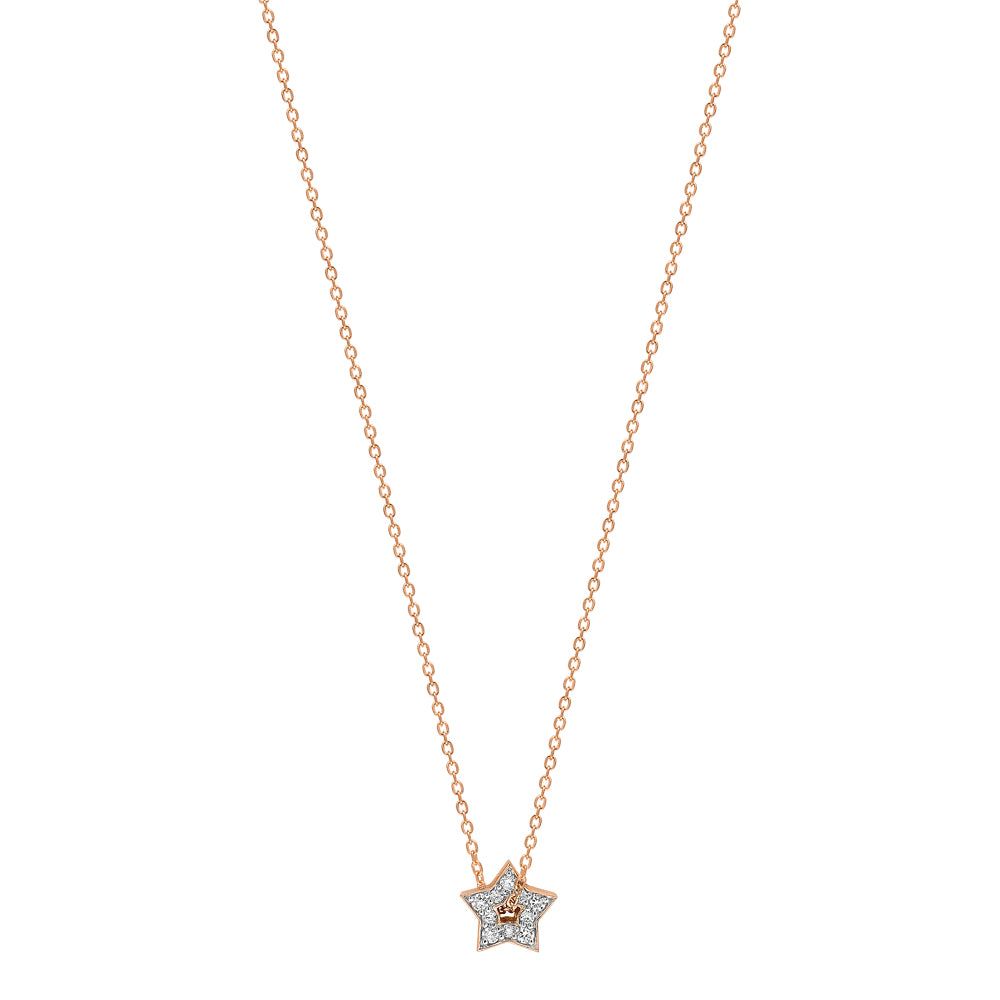 GINETTE NY diamond star necklace
