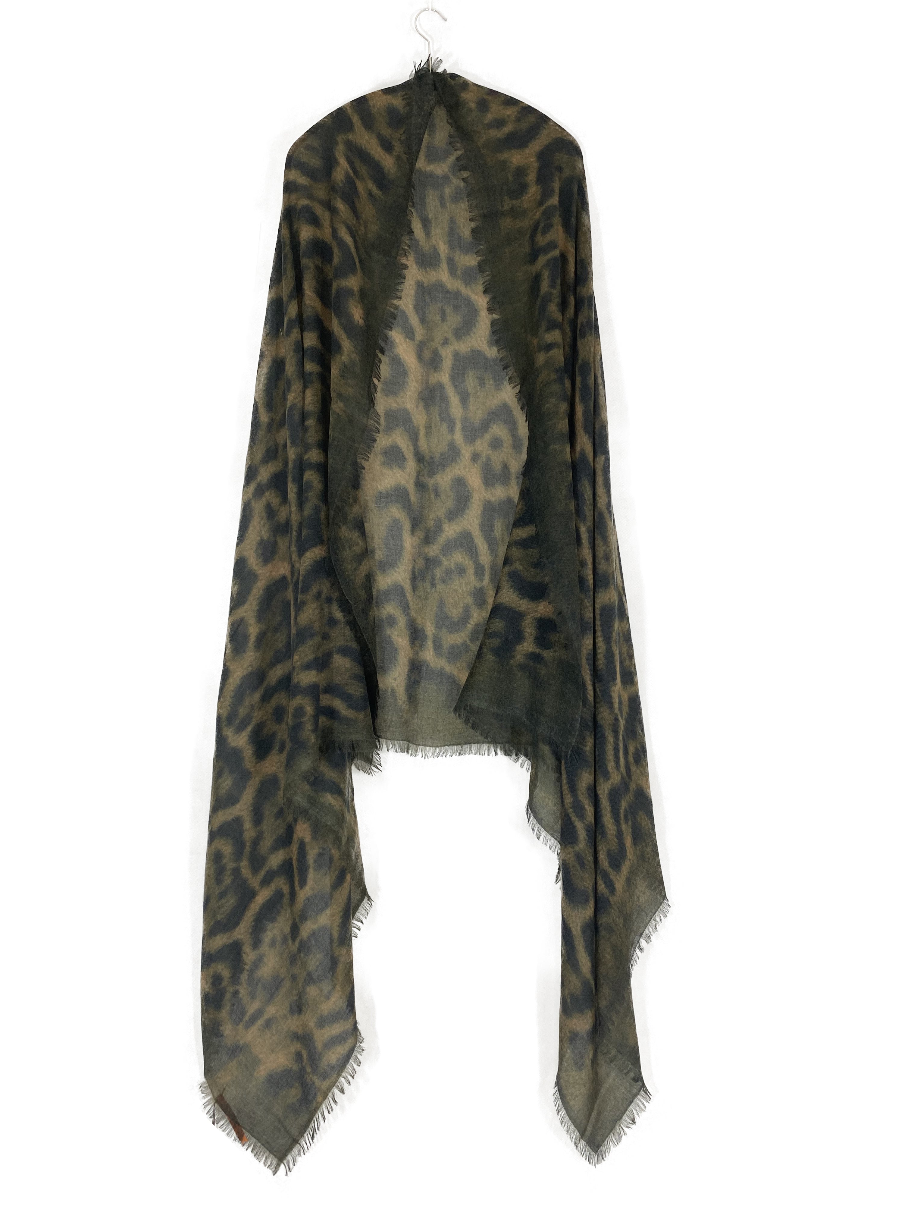 AMA PURE Maculato sand cashmere scarf