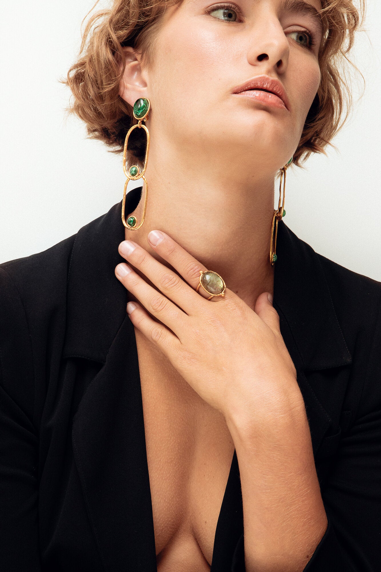 SYLVIA TOLEDANO Grande Ovale ring with labradorite