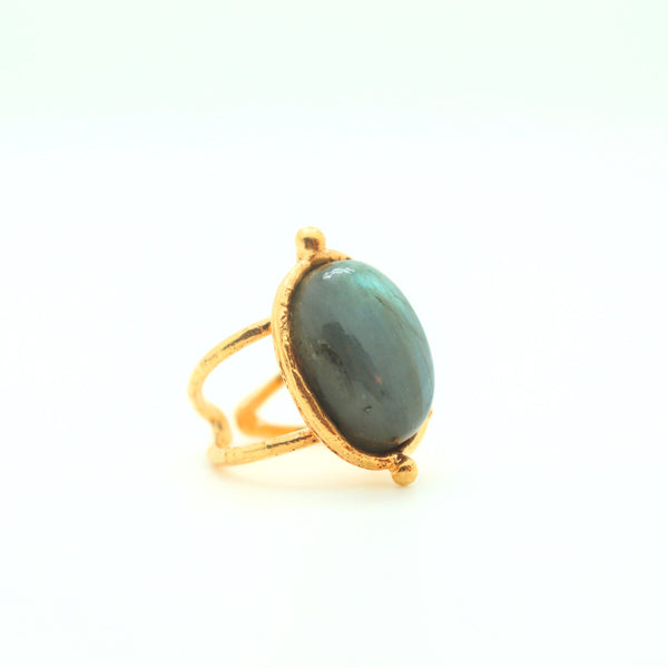 SYLVIA TOLEDANO Grande Ovale ring with labradorite