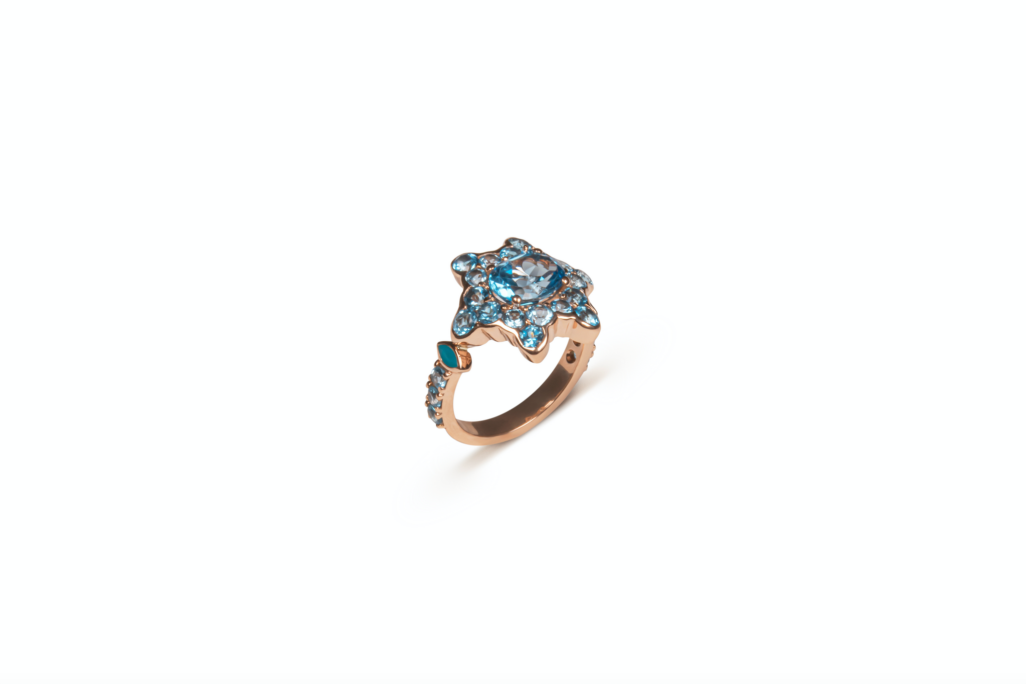 NAYLA ARIDA L'Hypnotic blue topaz ring