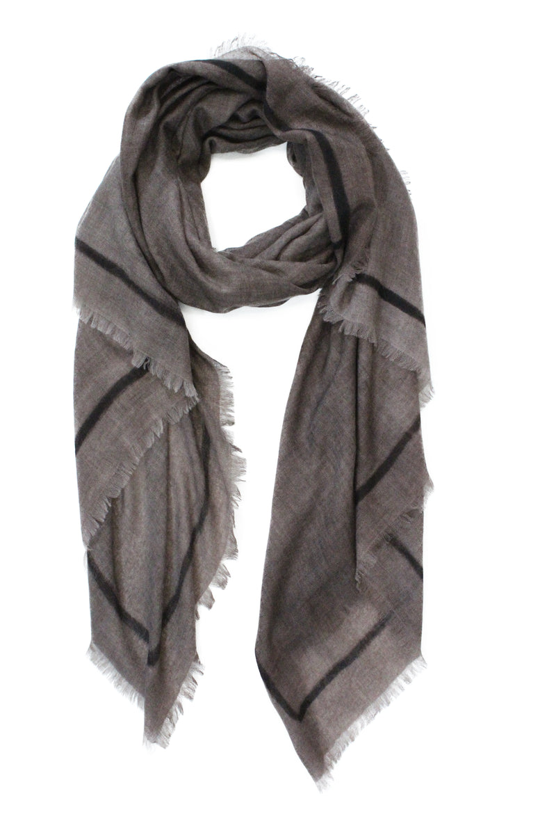 Ama Pure cashmere brown scarf