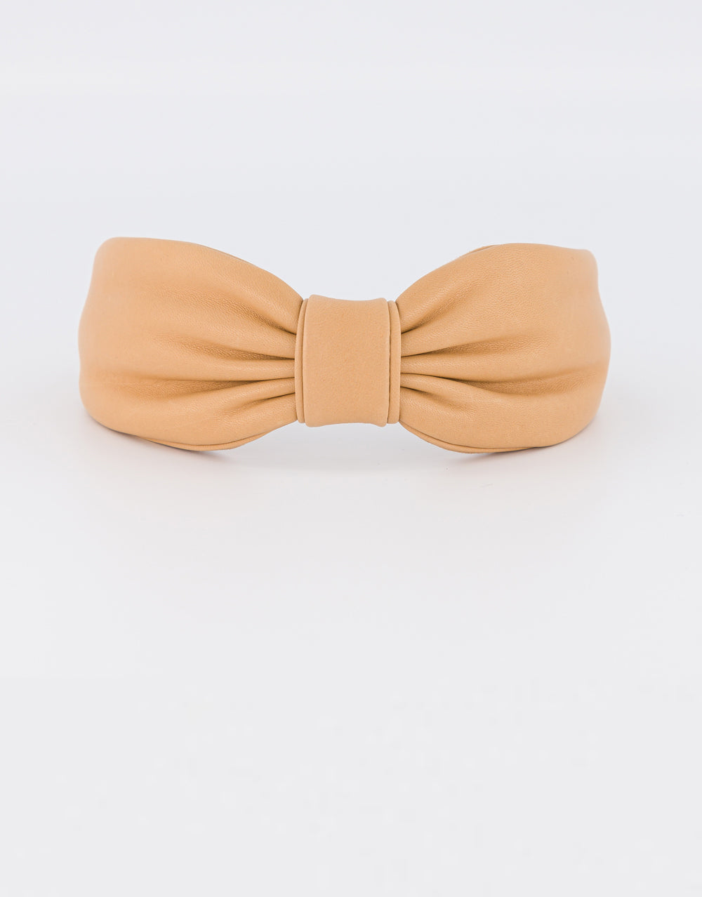 ALEXANDRE DE PARIS Bow Leather Headband