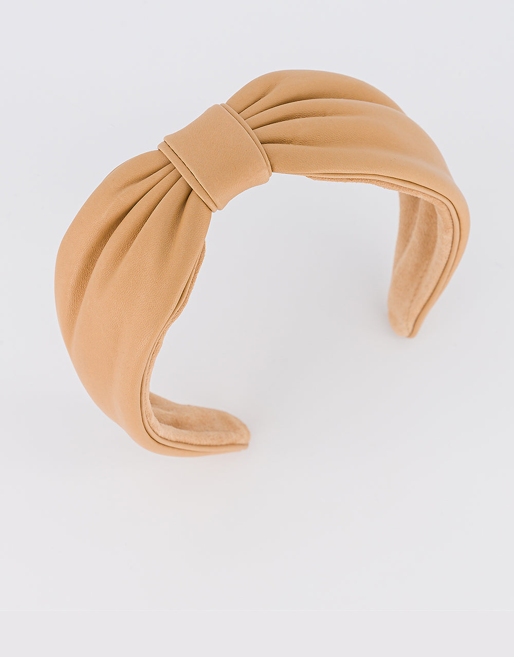 ALEXANDRE DE PARIS Bow Leather Headband