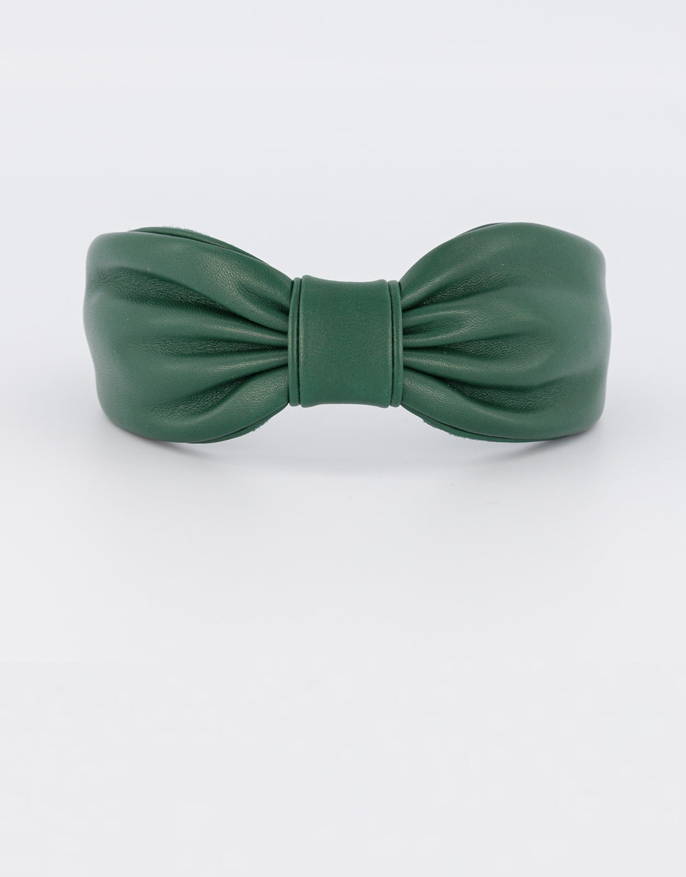 ALEXANDRE DE PARIS Bow Leather Headband