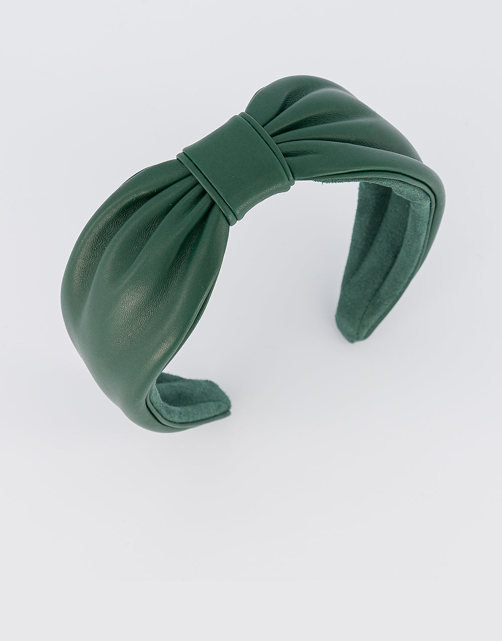 ALEXANDRE DE PARIS Bow Leather Headband